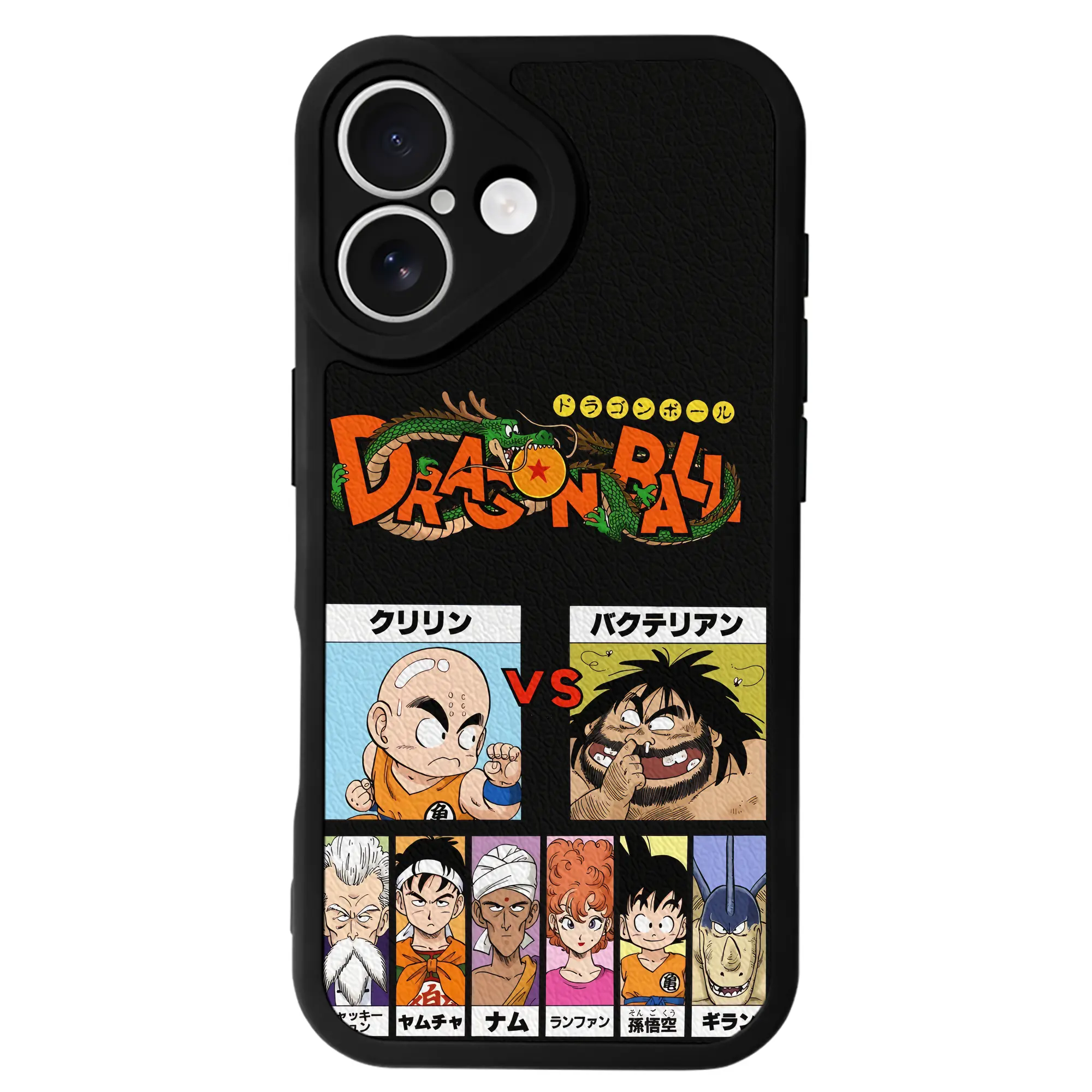 ドラゴンボール グッズクリリン - IPhone 16シリーズ対応 ・ シリコンスマホケース ・ レザー調 ・ 高精度フィット ・ 耐衝撃 ・ ワイヤレス充電対応 ・ 精密カット